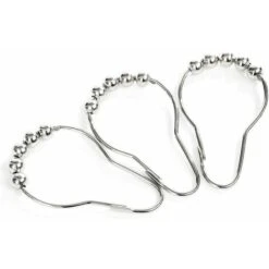 Anello Per Tenda Da Doccia Con Sfera Di Metallo Anello Per Tenda Da Doccia Con Sfera Di Metallo GroupM Anello Per Tenda Da Doccia In Zucca -Stile Bagno 69490716 3