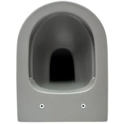 Swiss Aqua Technologies Wc Sospeso Infinitio Grigio Opaco Senza Flangia E Fissaggi Invisibili + Sedile Anticaduta (GreyInfinitio) -Stile Bagno 69647419 3