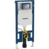 Geberit Duofix, Modulo Di Montaggio Extra Piatto 114 Cm UP720, Salvaspazio, Con Cassetta Sigma A Incasso 8 Cm (111.796.00.1)