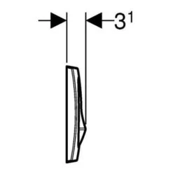 Geberit Placca Di Comando DELTA20 (115.100.11.1) -Stile Bagno 69647507 3