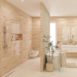 Swiss Aqua Technologies Colonna Doccia Con Miscelatore Termostatico E Soffione XXL Da 255 Mm, Cromata (SATSSTPBCH) -Stile Bagno 69647896 5