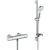 Hansgrohe Set Miscelatore Termostatico Ecostat + Set Doccia Crometta Vario Con Portasapone (13211000-Crometta2)