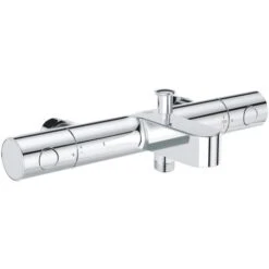 Grohe Grotherm 800 Cosmopolitan Miscelatore Termostatico Per Vasca E Doccia Con Soffione In Ceramica 1/2, 180°, Cromo (34770000)