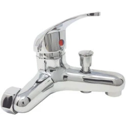 Rubinetto Miscelatore Vasca Da Bagno Cromato Monocomando Acqua Calda Fredda 8402 -Stile Bagno 6968333 3