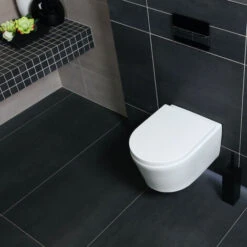 Villeroy & Boch Set Telaio Per WC + Vaso WC Swiss Aqua Technologies Senza Flangia E Fissaggi Invisibili + Piastra Bianca (ViConnectSATrimless-2) -Stile Bagno 69757164 3