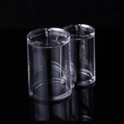 MINKUROW Scatola Portaoggetti In Acrilico - Utilizzabile Come Scatola Per Bastoncini Di Cotone E Dispenser Per Bastoncini Di Cotone - Due Spazi Diversi Collegati E Con Pratico Coperchio - Trasparente 6 MINKUROW Scatola Portaoggetti In Acrilico - Utilizzabile Come Scatola Per Bastoncini Di Cotone E Dispenser Per Bastoncini Di Cotone - Due Spazi Diversi Collegati E Con Pratico Coperchio - Trasparente -Stile Bagno 69790956 3