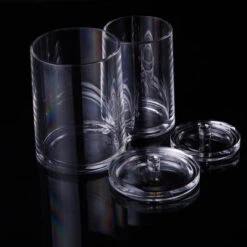 MINKUROW Scatola Portaoggetti In Acrilico - Utilizzabile Come Scatola Per Bastoncini Di Cotone E Dispenser Per Bastoncini Di Cotone - Due Spazi Diversi Collegati E Con Pratico Coperchio - Trasparente 7 MINKUROW Scatola Portaoggetti In Acrilico - Utilizzabile Come Scatola Per Bastoncini Di Cotone E Dispenser Per Bastoncini Di Cotone - Due Spazi Diversi Collegati E Con Pratico Coperchio - Trasparente -Stile Bagno 69790956 4