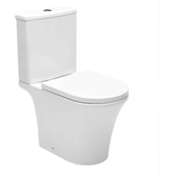 Swiss Aqua Technologies Combi WC Da Appoggio Senza Brida, Con Sedile Softclose - Riempimento Dal Basso (SATBRE030RREXVP)