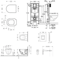 Grohe Pacchetto Telaio WC Solido Perfect Compact + Tazza Serel SM10 Con Flangia (39186000) -Stile Bagno 69824115 5