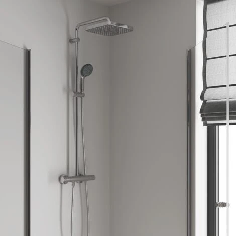 Grohe Vitalio Start System 250 Cube, Colonna Doccia Con Miscelatore + Doccetta A 2 Getti (26696000) 5 Grohe Vitalio Start System 250 Cube, Colonna Doccia Con Miscelatore + Doccetta A 2 Getti (26696000) - immagine 5