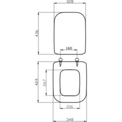 SEDILE COPRI WC PER CERAMICA CONCA IDEAL STANDARD CHAMPAGNE -Stile Bagno 7007478 5