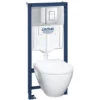 Grohe Pack Telaio Solido Perfect + Tazza Serel SM10 Con Flangia + Sedile Softclose (39186000)