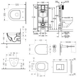 Grohe Pack Telaio Solido Perfect + Tazza Serel SM10 Con Flangia + Sedile Softclose (39186000) -Stile Bagno 70092668 5