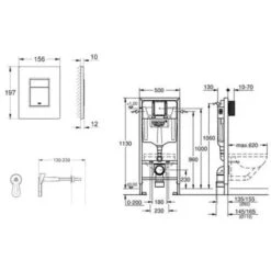 Grohe Set Modulo Di Installazione Grohe Rapid SL (38811000) -Stile Bagno 70429758 4