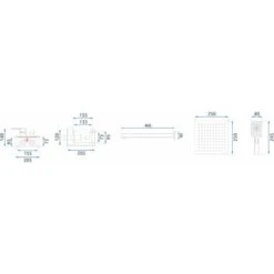 Set Doccia Da Incasso Rea Parker BRUSH GOLD BOX -Stile Bagno 70537009 5