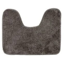 WENKO Tappetino WC Sagomato Grigio Talpa 40 X 50 Cm, Poliestere, 40 X 50 Cm, Tortora