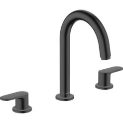 Hansgrohe Vernis Blend Rubinetteria 3 Fori Con Saltarello, Nero Opaco, 71553670