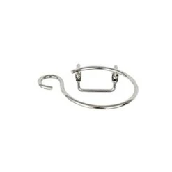 WENKO Porta Asciugacapelli Milano - Con Portacavo, Per Il Montaggio A Parete, Acciaio, 12 X 4.5 X 11 Cm, Cromo