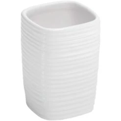 Portaspazzolini Kelly In Ceramica Bianco