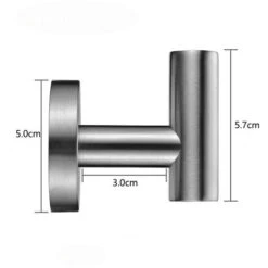 Gancio Per Asciugamani 4 Pezzi/Gancio Appendiabiti Per Bagno/Gancio Per Accappatoio/Gancio Per Porta In Acciaio Inossidabile Per Impieghi Gravosi (nero) -Stile Bagno 71080011 4