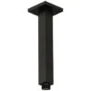 Braccio Doccia A Soffitto Nero Da 20cm