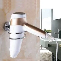 Portaphon A Parete, Asciugacapelli In Acciaio Inox 304 -Stile Bagno 71368083 5 1