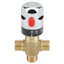Termostato Miscelatore Termostatico, Tubo Temperatura Acqua, Termostato Vasca, Tubo Valvola In Ottone Controllo Termostato -Stile Bagno 71375972 3