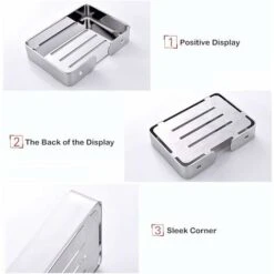 Portasapone Per Doccia Barra Per Doccia Portasapone In Acciaio Inox 304 Portasapone Salvasapone Supporto Da Parete In Spugna -Stile Bagno 71377324 3