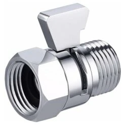 Valvola Ad Angolo Soffione Doccia Valvola Di Intercettazione Acqua Valvola Di Intercettazione Doccia G1/2 Divisore D'acqua Valvola Di Intercettazione Doccia Ottone Lucido Cromo