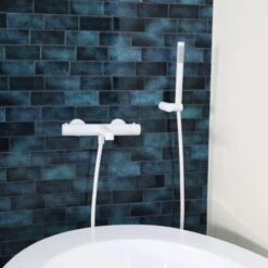 Porta Doccia Combinato Luisa Bianco 3 Pezzi -Stile Bagno 71408707 5