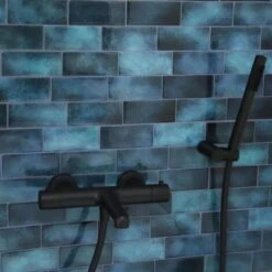 Porta Doccia Combinato Luisa Nero 3 Pezzi -Stile Bagno 71408710 5