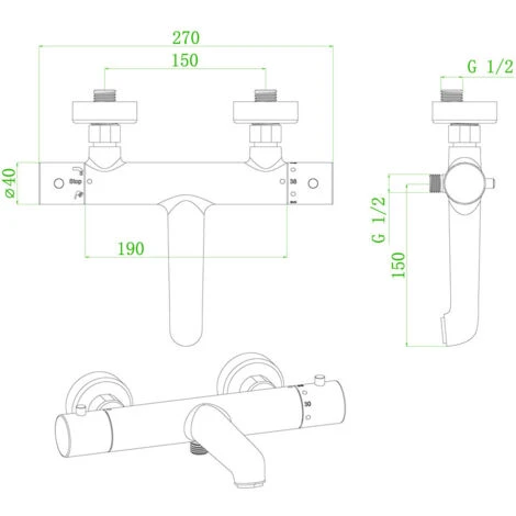 Miscelatore Termostatico Per Bagno E Doccia Luisa In Rame 3 Miscelatore Termostatico Per Bagno E Doccia Luisa In Rame - immagine 3