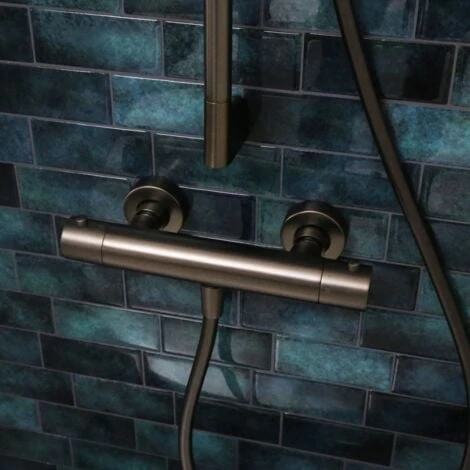 Miscelatore Termostatico Per Doccia Luisa In Gun Métal 2 Miscelatore Termostatico Per Doccia Luisa In Gun Métal - immagine 2