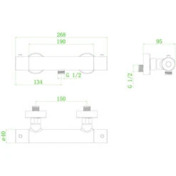 Miscelatore Termostatico Per Doccia Luisa In Rame -Stile Bagno 71408751 3