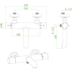 Miscelatore Termostatico Per Bagno E Doccia Luisa In Oro Spazzolato -Stile Bagno 71408756 3