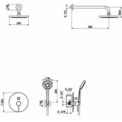 Kit Completo Bagno In Colore Oro Spazzoalto Gattoni Easy KITEASYSG6 -Stile Bagno 72044016 5