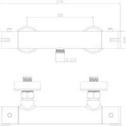 Rubinetto Doccia Oneo Nero -Stile Bagno 72559462 3