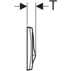 GEBERIT Delta 20 Piastra Di Innesco - Bianco Alpino - 115.100.11.1 -Stile Bagno 72724191 3