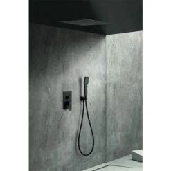 IMEX Kit Incasso Doccia Miscelatore Volga Nero Opaco