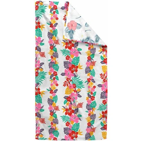 Caleffi - Telo Caraibi 100% Poliestere Tinta Unita CM. 90X200 Fuxia 2 Caleffi - Telo Caraibi 100% Poliestere Tinta Unita CM. 90X200 Fuxia - immagine 2