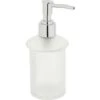 Trade Shop - Ricambio Dispenser Porta Sapone Liquido In Vetro Satinato Bagno Accessori