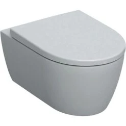Geberit WC Sospeso ICon Rimfree Con Fissaggio Nascosto, Con Sportello Soft Close (501.664.00.1)