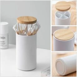 Contenitore Per Tamponi Di Cotone Dispenser Per Tamponi Di Cotone Contenitore Per Tamponi Di Cotone Contenitore Per Tamponi Di Cotone Dispenser Per Porta Stuzzicadenti In Bambù Dispenser Per Stuzzicad -Stile Bagno 75983509 5