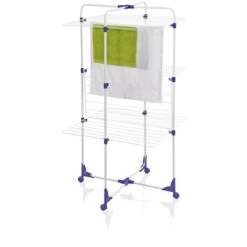 Stendibiancheria Leifheit 81454 Classic Tower 270 Stendino E Filo Blu Bianco -Stile Bagno 76021530 3