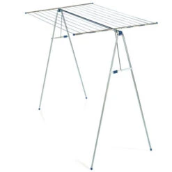 Leifheit 72706 Stendino E Filo Asciugabiancheria Stendibiancheria Da Pavimento Acciaio Inossidabile, Bianco -Stile Bagno 76022398 5