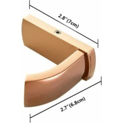 Ganci Da Bagno In Ottone - Ganci Per Asciugamani Per Casa, Cucina, Servizi Igienici, Finitura Lucida, Portasciugamani, Resistente (oro Rosa) -Stile Bagno 76316179 3