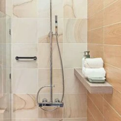 Maniglione Per Bagno, Maniglia Di Sicurezza Per Doccia, Maniglione Antiscivolo 30 Cm Per Bagno, Vasca, WC (nero) -Stile Bagno 76388518 3