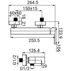 Miscelatore Esterno Doccia Finitura Cromata, Serie Zoe -Stile Bagno 7642679 4