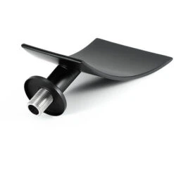 Rubinetto Vasca Bagno Nero, Cascata Manico Singolo Rubinetto Doccia Montaggio A Parete Rubinetto Per Vasca Da Bagno Con Doccetta In Ottone, Tubo Doccia 150cm -Stile Bagno 76486763 4