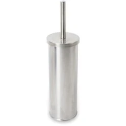 Porta Scopino Wc Da Terra Bagno In Acciaio Spazzolato Mod. Blizz